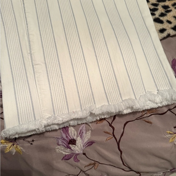 62. Love & Legend Premium Denim White Gray Stripes Size 16 - Picture 5 of 7